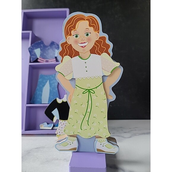 Melissa & Doug MAGGIE LEIGH Wooden Dress Up Puzzle Toy Magnetic Ages 3 And Up - Picture 6 of 10
